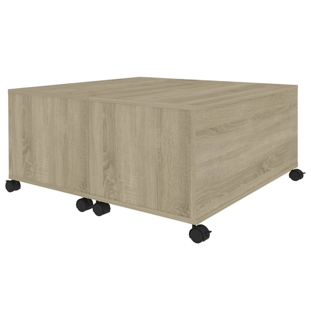 vidaXL Τραπεζάκι Σαλονιού Sonoma Δρυς 75 x 75 x 38 εκ. από Μοριοσανίδα
