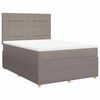 vidaXL &Kappa;&rho;&epsilon;&beta;ά&tau;&iota; Boxspring &mu;&epsilon; &Sigma;&tau;&rho;ώ&mu;&alpha; Taupe 140x200 &epsilon;&kappa;. &Upsilon;&phi;&alpha;&sigma;&mu;ά&tau;&iota;&nu;&omicron;