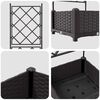 vidaXL Κηποτινάκι με Τρέλα 2 pcs Μαύρο 80 x 40 x 125.5 εκ. PP