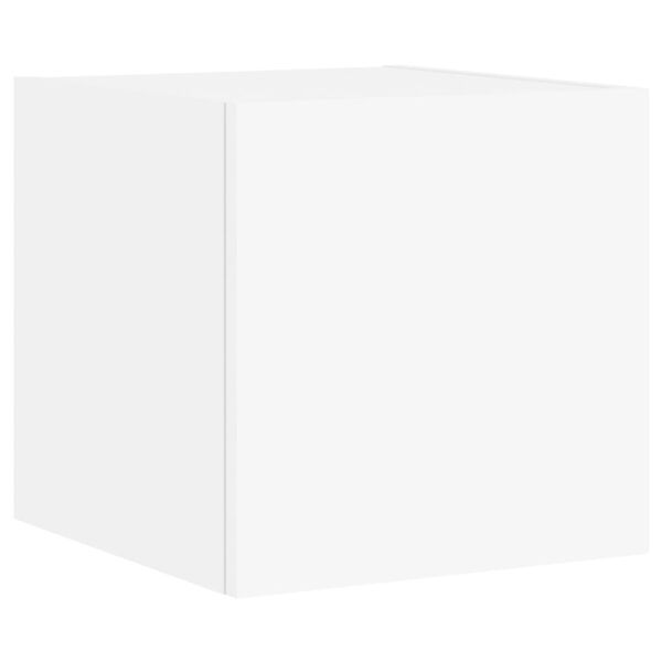 vidaXL Έπιπλο Τοίχου Τηλεόρασης με LED Λευκό 30,5x35x30 εκ.