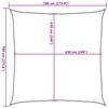 vidaXL Πανί Σκίασης Μπεζ 2 x 2,5 μ. από HDPE 160 γρ./μ²