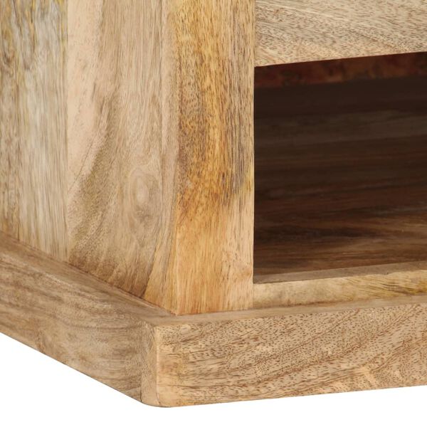 vidaXL Τραπεζάκι Σαλονιού με Πόρτα 90 x 50 x 35 εκ. από Μασίφ Ξύλο Μάνγκο