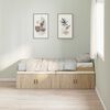 vidaXL Κρεβάτι με αποθηκευτικό χώρο Sonoma Δρυς 90 x 190 cm