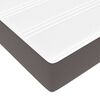 vidaXL Κρεβάτι με στρώμα Γκρι 140 x 200 cm Τεχνητό δέρμα