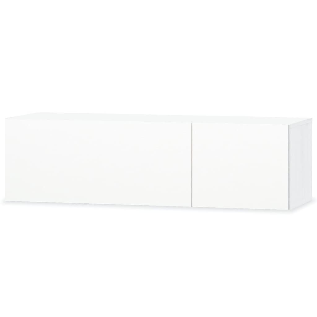 vidaXL Έπιπλο Τηλεόρασης Γυαλιστερό Λευκό 120x40x34 εκ. Επεξ. Ξύλο