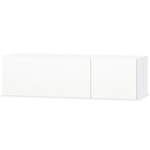 vidaXL Έπιπλο Τηλεόρασης Γυαλιστερό Λευκό 120x40x34 εκ. Επεξ. Ξύλο