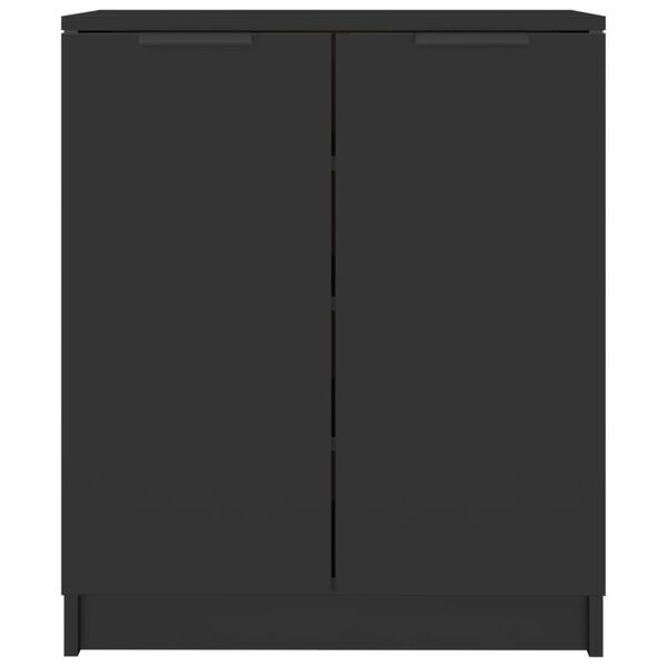 vidaXL Παπουτσοθήκη Μαύρη 59 x 35 x 70 εκ. από Επεξεργασμένο Ξύλο