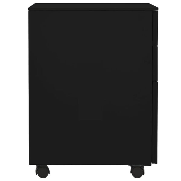 vidaXL Αρχειοθήκη Φορητή Μαύρη 39 x 45 x 60 εκ. Ατσάλινη