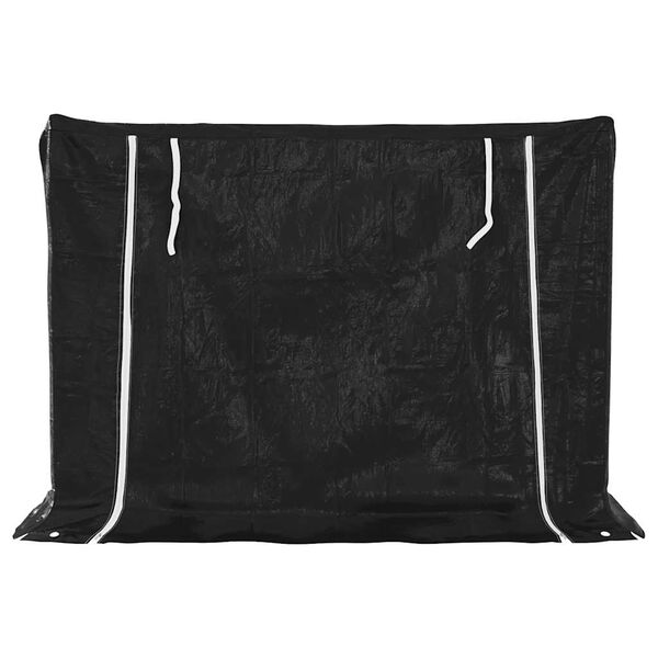 vidaxL Ράφι για καυσόξυλα με κάλυμμα βροχής 151x60,5x110,5 εκ.