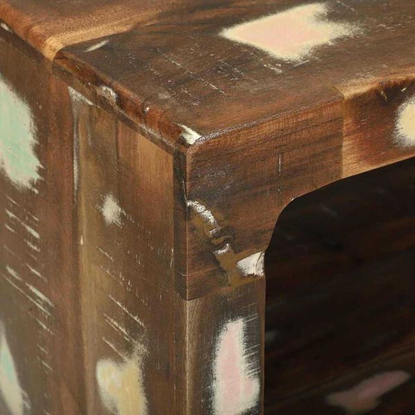vidaXL Τραπεζάκι σαλονιού 50 x 50 x 35 cm Μασίφ ανακυκλωμένο ξύλο
