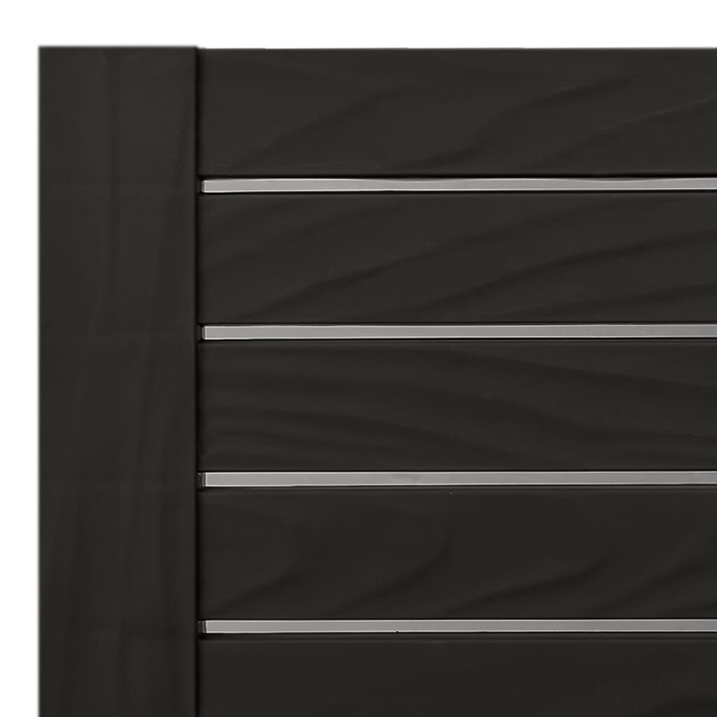 vidaXL Ξαπλώστρα Μαύρη 155 x 58 x 83 εκ. από Πολυπροπυλένιο