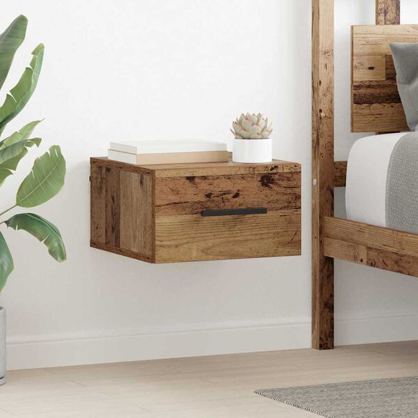 vidaXL Κομοδίνο Παλαιό ξύλο 35 x 35 x 20 εκ Επεξεργασμένο ξύλο