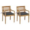 vidaXL &Kappa;&alpha;&rho;έ&kappa;&lambda;&epsilon;&sigmaf; Batavia 2 &tau;&epsilon;&mu;. &alpha;&pi;ό &Mu;&alpha;&sigma;ί&phi; &Xi;ύ&lambda;&omicron; Teak & &Alpha;&nu;&theta;&rho;&alpha;&kappa;ί &Mu;&alpha;&xi;&iota;&lambda;ά&rho;&iota;&alpha;