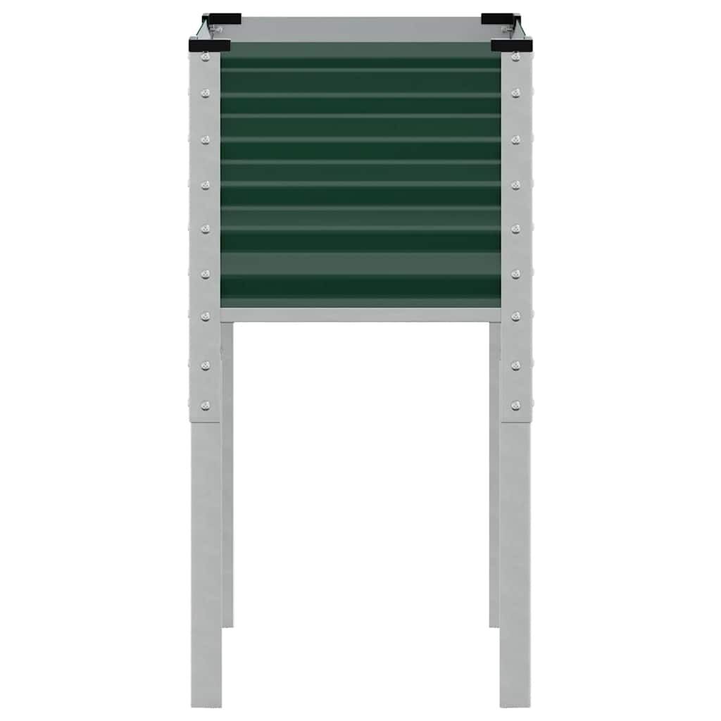 vidaXL Ζαρντινιέρα Κήπου Πράσινη 45x45x88 εκ. από Ατσάλι