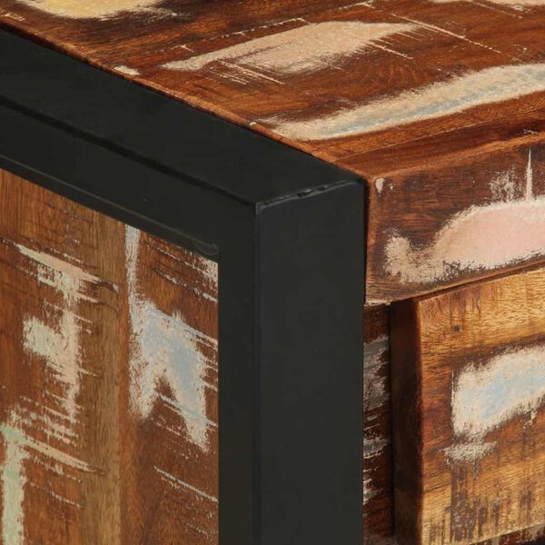vidaXL Κομοδίνο Πολύχρωμο 40x30x50 cm Στερεό ξύλο ανακυκλωμένο