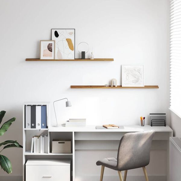 vidaXL &Rho;ά&phi;&iota; &Tau;&omicron;ί&chi;&omicron;&upsilon; 2 pcs &Kappa;&alpha;&phi;έ 115 x 9 x 3 cm &Epsilon;&pi;&epsilon;&xi;&epsilon;&rho;&gamma;&alpha;&sigma;&mu;έ&nu;&omicron; &xi;ύ&lambda;&omicron;