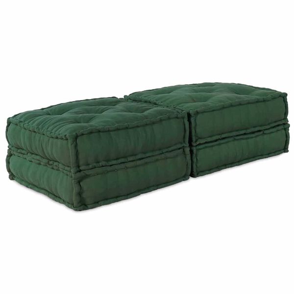vidaXL Μαξιλάρι 2 pcs Πράσινο 70 x 70 x 36 εκ Πολυεστέρας