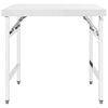 vidaXL Πάγκος Εργασίας Κουζίνας Πτυσσόμενος 85x60x80 εκ. Ανοξ. Ατσάλι