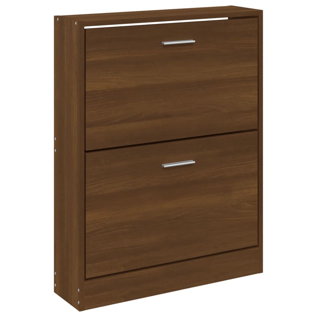 vidaXL Παπουτσοθήκη Καφέ Δρυς 59x17x81 εκ. από Επεξεργασμένο Ξύλο