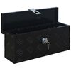 vidaXL Κουτί Αποθήκευσης Μαύρο 485 x 140 x 200 χιλ. Αλουμινίου