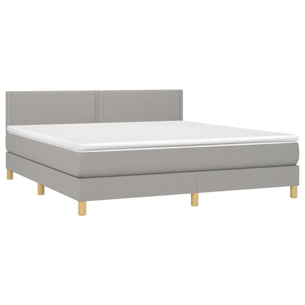 vidaXL &Kappa;&rho;&epsilon;&beta;ά&tau;&iota; Boxspring &mu;&epsilon; &Sigma;&tau;&rho;ώ&mu;&alpha; &Alpha;&nu;&omicron;&iota;&chi;&tau;ό &Gamma;&kappa;&rho;&iota; 180x200 &epsilon;&kappa;. &Upsilon;&phi;&alpha;&sigma;&mu;ά&tau;&iota;&nu;&omicron;