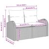 vidaXL Σετ Καναπέ Κήπου με μαξιλάρι 9 pcs Μαύρο Πολυ ράταν