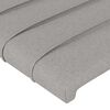 vidaXL Κεφαλάρι Κρεβατιού Ανοιχτό Γκρι 90x5x78/88 εκ. Υφασμάτινο
