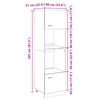 vidaXL Ντουλάπι Μικροκυμάτων "Lyon" Ξύλο Sonoma Δρυς 60x57x207 εκ. από Τεχνητό Ξύλο