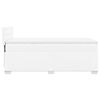 vidaXL Κρεβάτι Boxspring με Στρώμα Λευκό 100x200εκ.από Συνθετικό Δέρμα