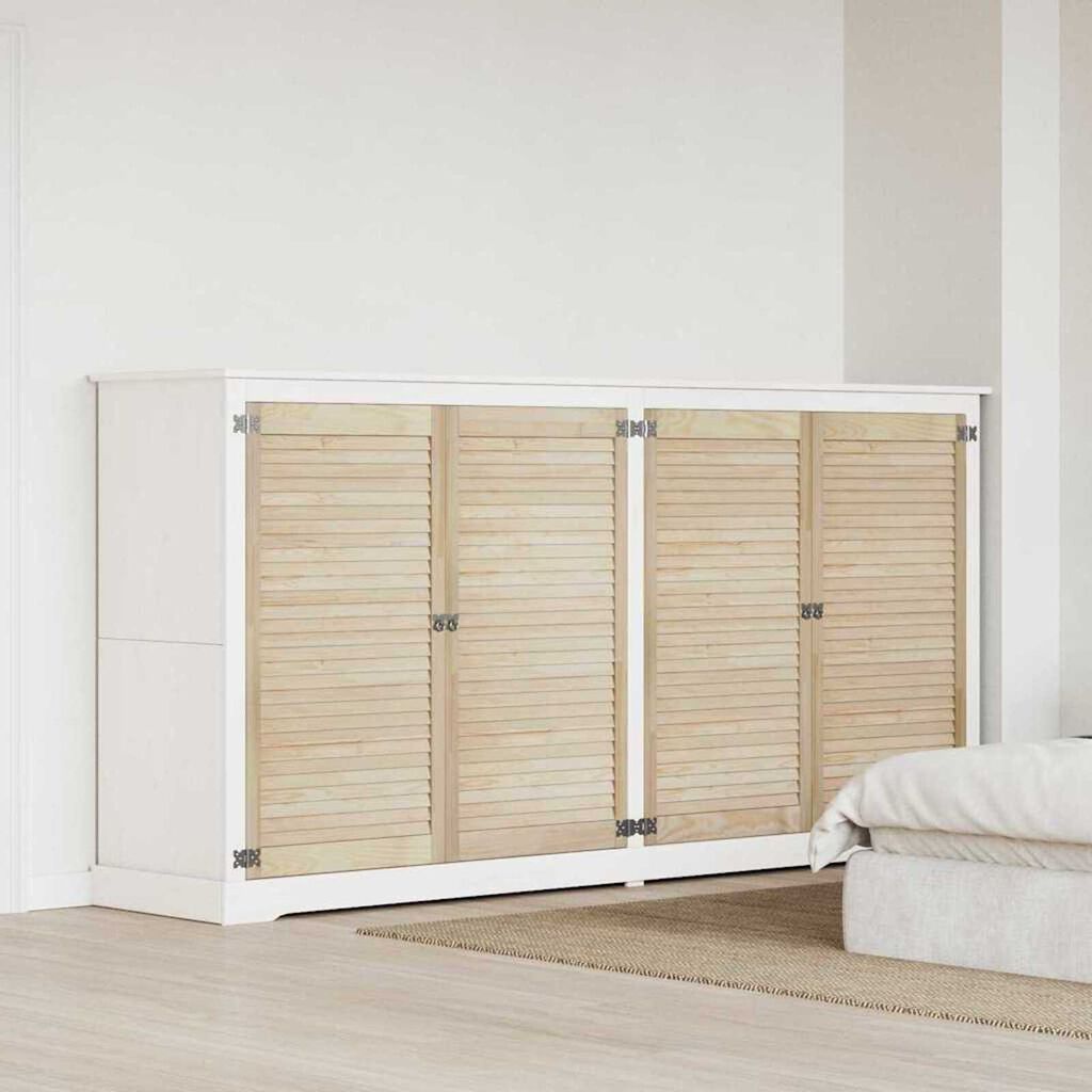 vidaXL Πόρτα Ντουλάπας με πόρτα 4 pcs Καφέ 110 x 2.1 x 59.5 εκ