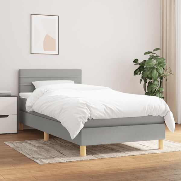 vidaXL &Kappa;&rho;&epsilon;&beta;ά&tau;&iota; Boxspring &mu;&epsilon; &Sigma;&tau;&rho;ώ&mu;&alpha; &Alpha;&nu;&omicron;&iota;&chi;&tau;ό &Gamma;&kappa;&rho;&iota; 100x200 &epsilon;&kappa;. &Upsilon;&phi;&alpha;&sigma;&mu;ά&tau;&iota;&nu;&omicron;