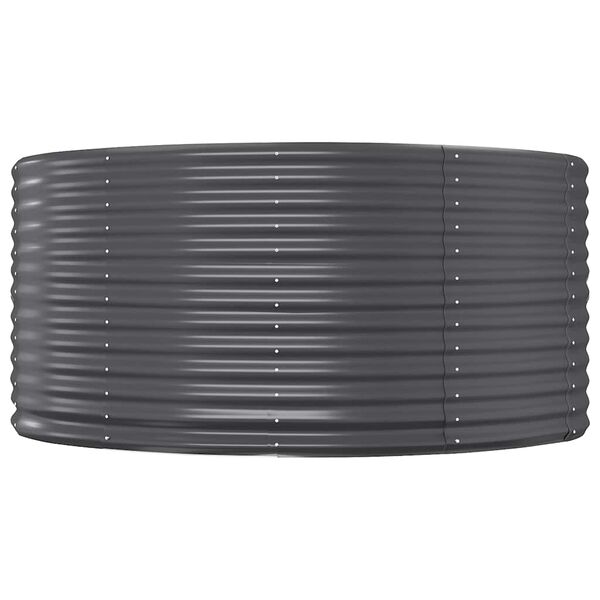 vidaXL Ζαρντινιέρα Ανθρακί 447x140x68εκ Γαλβανισμένος χάλυβας