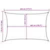 vidaXL Πανί Σκίασης Κόκκινο 3,5 x 4,5 μ. από HDPE 160 γρ./μ²