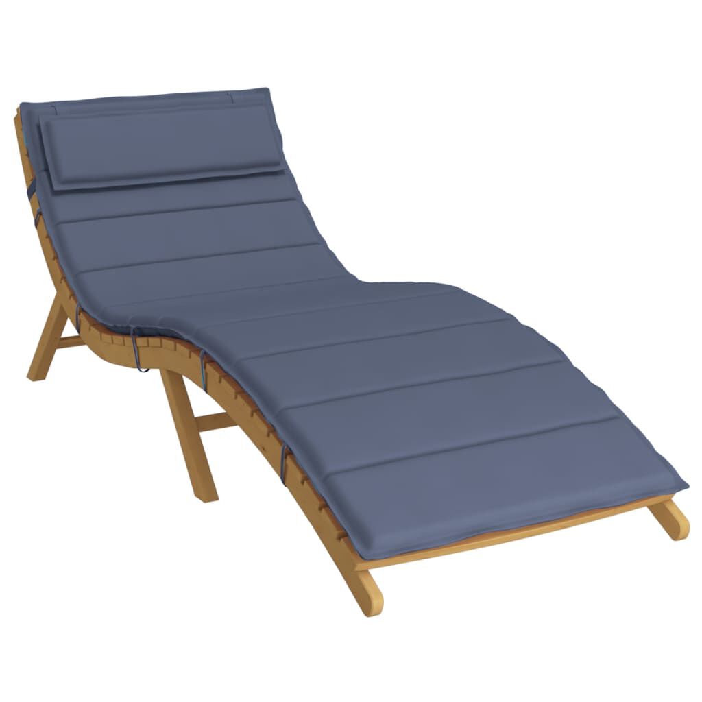 vidaXL Μαξιλάρι Ξαπλώστρας Ναυτικό Μπλε 180x60x4 εκ. από Ύφασμα Oxford