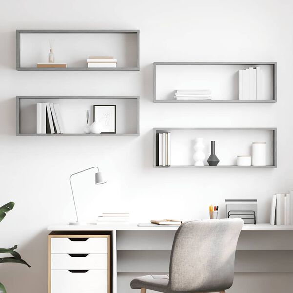 vidaXL &Rho;ά&phi;&iota;&alpha; &Kappa;ύ&beta;&omicron;&iota; &Tau;&omicron;ί&chi;&omicron;&upsilon; 4 &tau;&epsilon;&mu;. &Gamma;&kappa;&rho;&iota; &Sigma;&kappa;&upsilon;&rho;. 80x15x26,5 &epsilon;&kappa;. &Epsilon;&pi;&epsilon;&xi;. &Xi;ύ&lambda;&omicron;