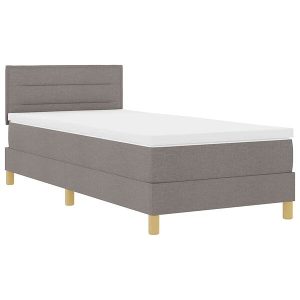 vidaXL &Kappa;&rho;&epsilon;&beta;ά&tau;&iota; &mu;&epsilon; &epsilon;&lambda;&alpha;&tau;ή&rho;&iota;&alpha; &mu;&epsilon; &sigma;&tau;&rho;ώ&mu;&alpha; Taupe 90 x 190 cm ύ&phi;&alpha;&sigma;&mu;&alpha;