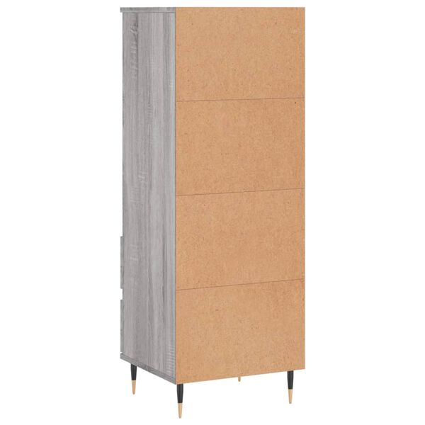 vidaXL Ντουλάπι Γκρι Sonoma 40x36x110 εκ. από Επεξεργασμένο Ξύλο