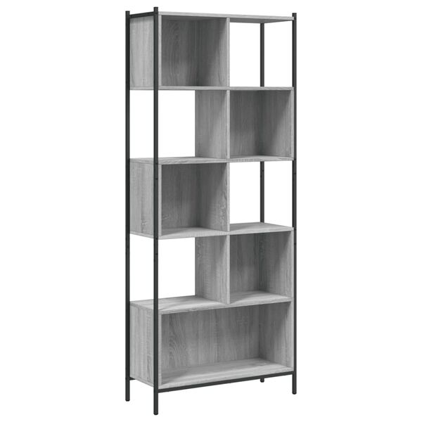 vidaXL Βιβλιοθήκη Γκρι Sonoma 72 x 28 x 172 εκ. από Επεξεργασμένο Ξύλο