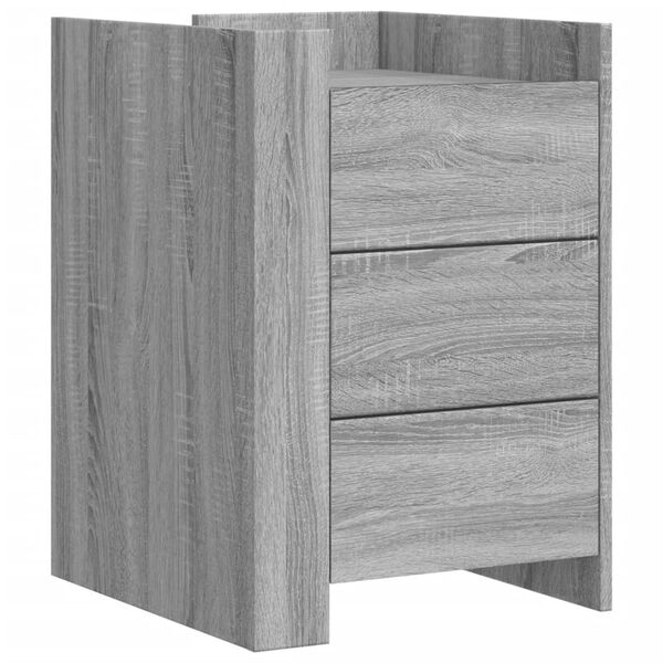 vidaXL Κομοδίνο Γκρι Sonoma 45x50x65 εκ. από Επεξεργασμένο Ξύλο