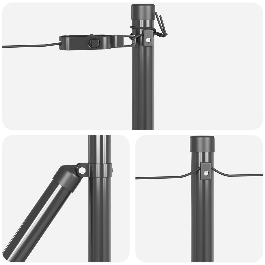 vidaXL Δοκάρια Φράχτη Σετ 52 Γκρι Σκυρόδεμα 3.2 x 3.2 x 70 εκ