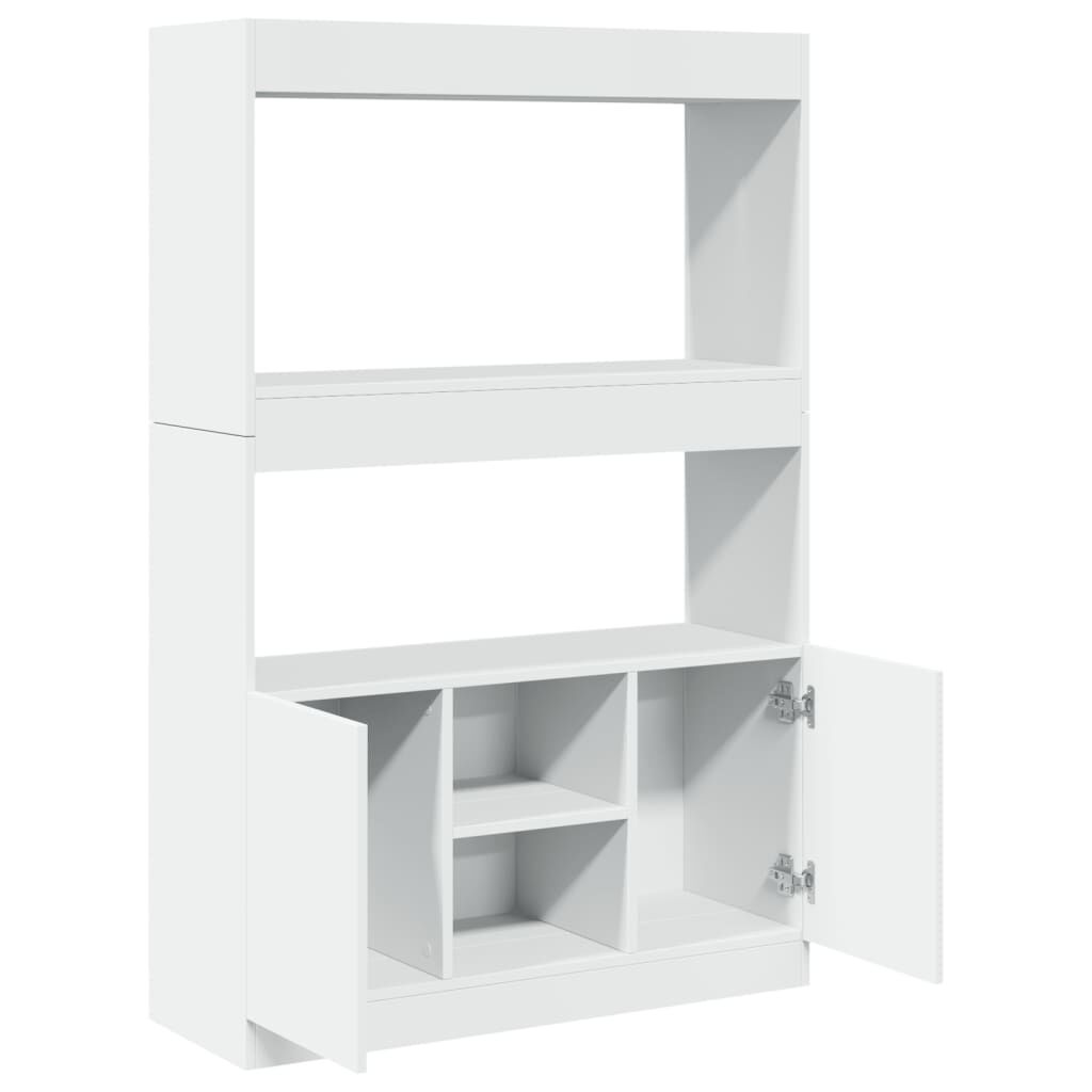 vidaXL Ντουλάπι Λευκό 92x33x140 εκ. από Επεξεργασμένο Ξύλο