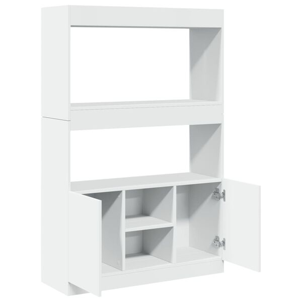 vidaXL Ντουλάπι Λευκό 92x33x140 εκ. από Επεξεργασμένο Ξύλο