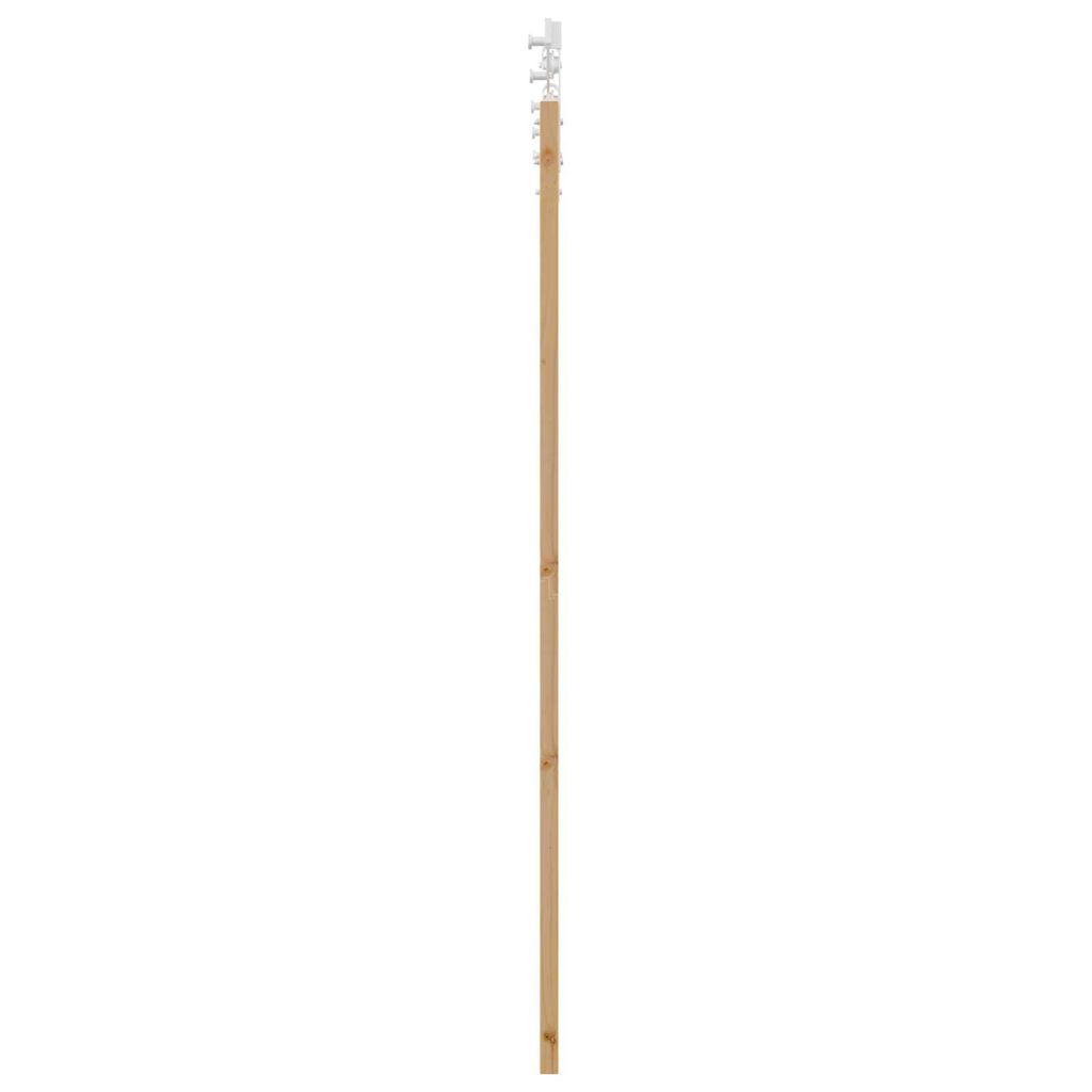 vidaXL Συρόμενη Πόρτα με Σετ Αξεσουάρ 61x198.5 εκ. Στερεό Ξύλο Πεύκου