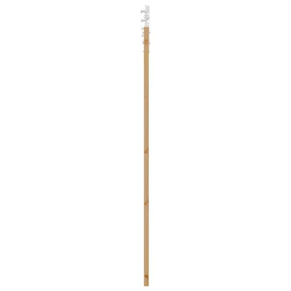 vidaXL Συρόμενη Πόρτα με Σετ Αξεσουάρ 61x198.5 εκ. Στερεό Ξύλο Πεύκου