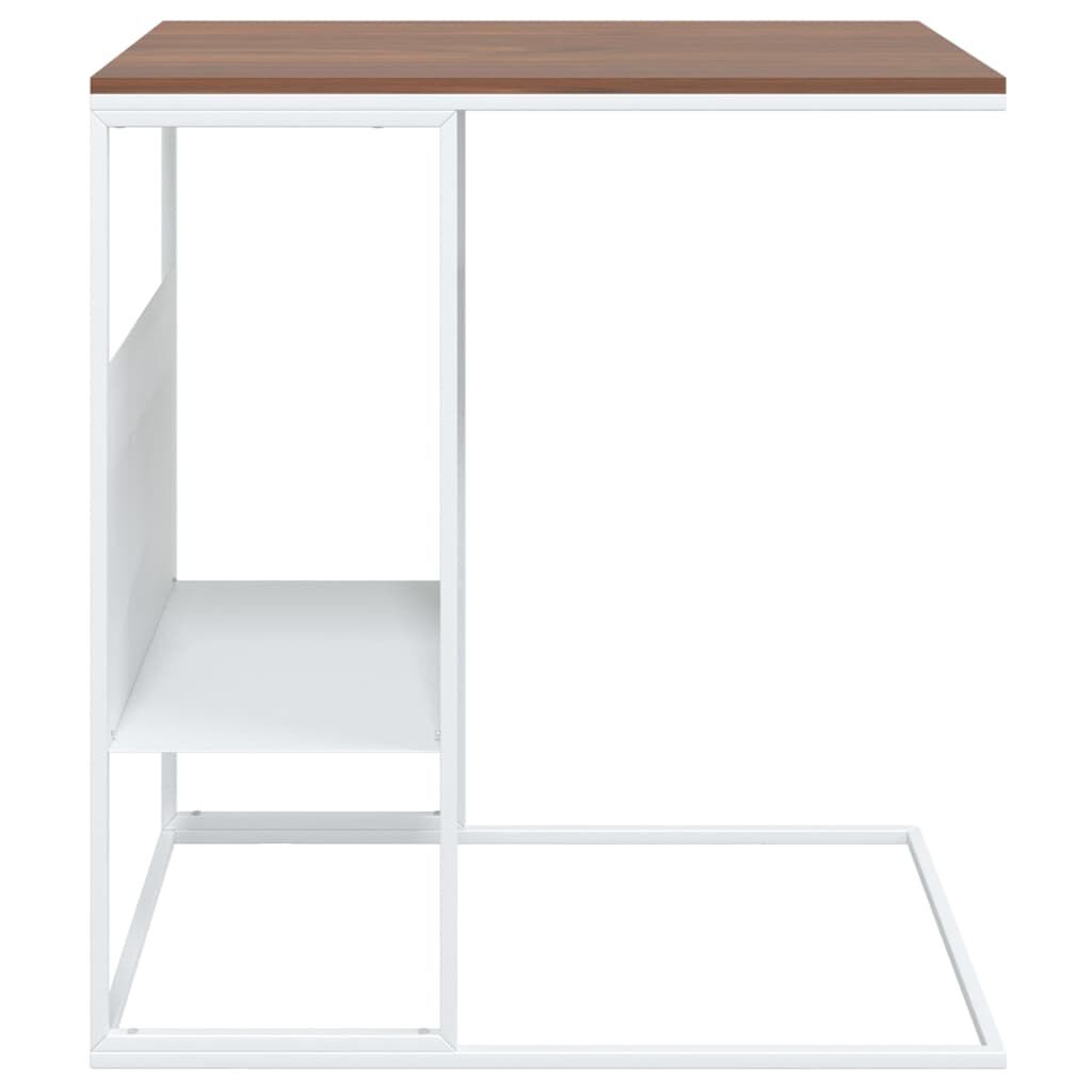 vidaXL Τραπέζι Βοηθητικό Λευκό 55x36x59,5 εκ. από Επεξεργασμένο Ξύλο