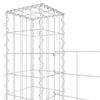vidaXL Συρματοκιβώτιο σε U Σχήμα με 5 Στύλους 500x20x200 εκ Σιδερένιο