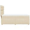 vidaXL Κρεβάτι Boxspring με Στρώμα Κρεμ 80 x 200 εκ. Υφασμάτινο