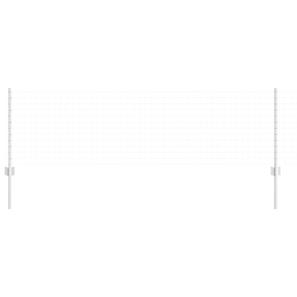 vidaXL Πό posts φράχτη 11 pcs Ασημί 80 cm Επικαλυμμένος Χάλυβας