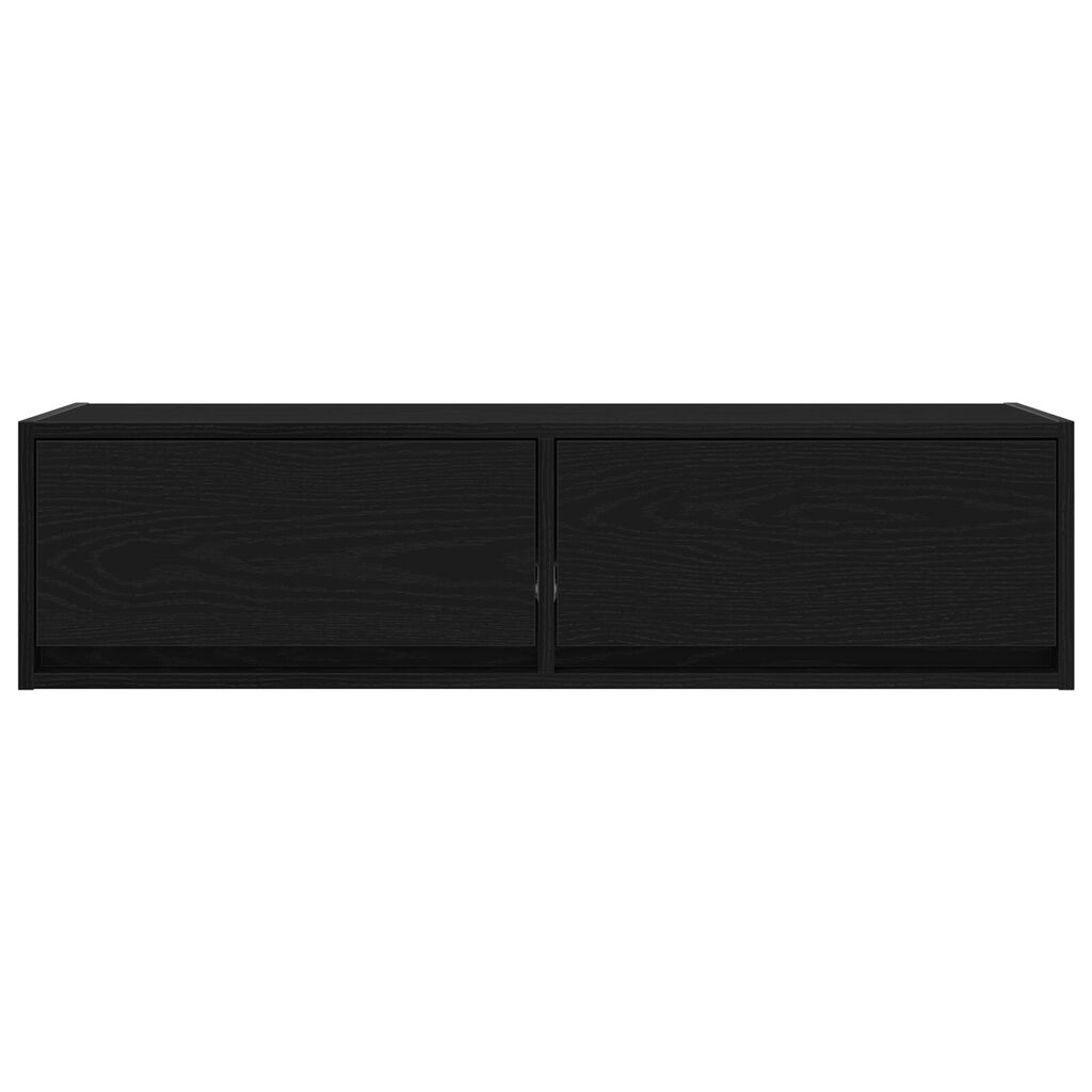 vidaXL Κάτι για τηλεόραση Μαύρη Δρυς 100x31x25,5 εκ. Επεξεργασμένο ξύλο