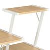 vidaXL Γραφείο με Ράφια Λευκό / Χρώμα Δρυός 116 x 50 x 93 εκ.